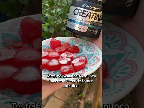Receita de balinha de creatina fácil #dieta #emagrecimento #nutri #creatina  #suplementos #dicafit