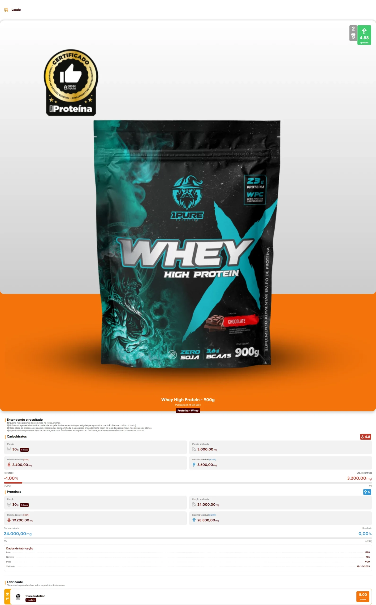 1Pure Nutrition - Creatina
