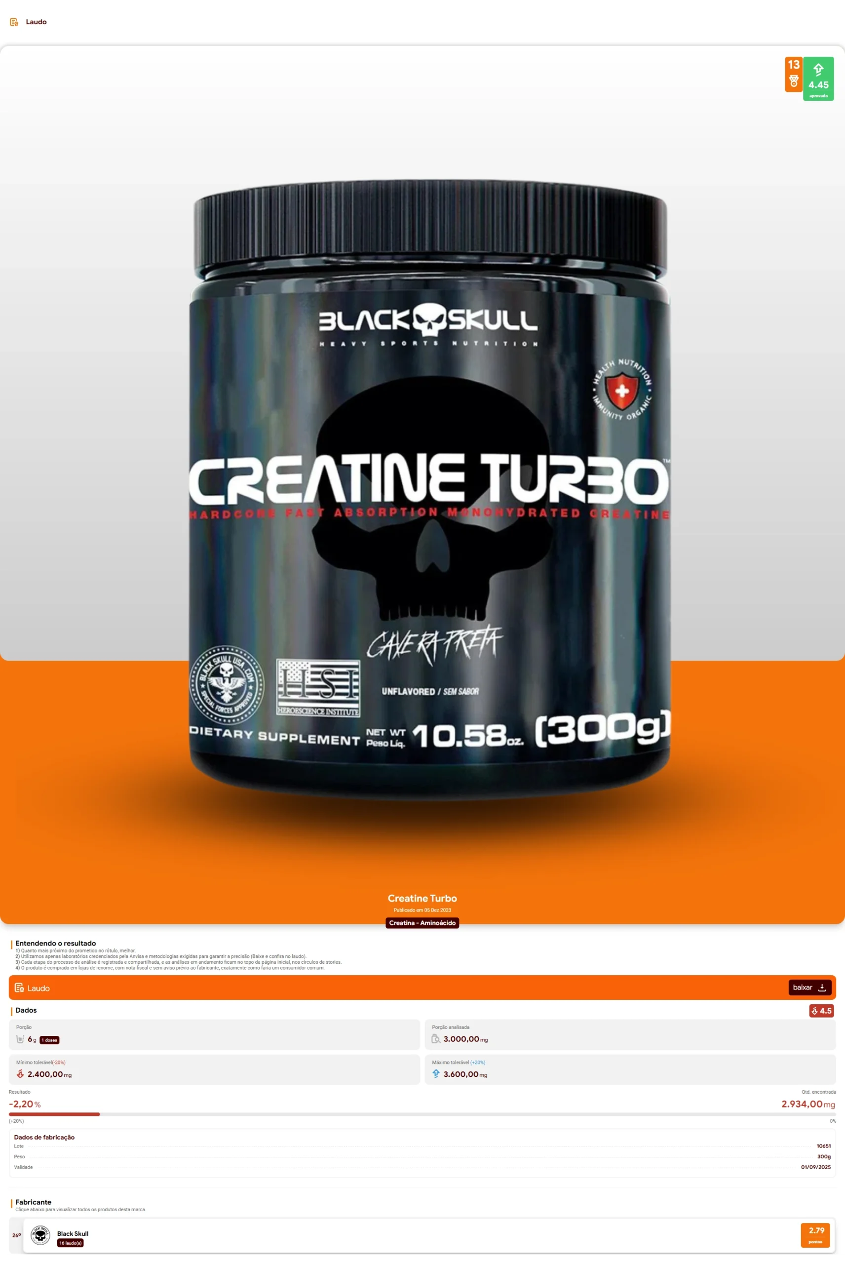 Black Skull - Creatine Turbo (2024)