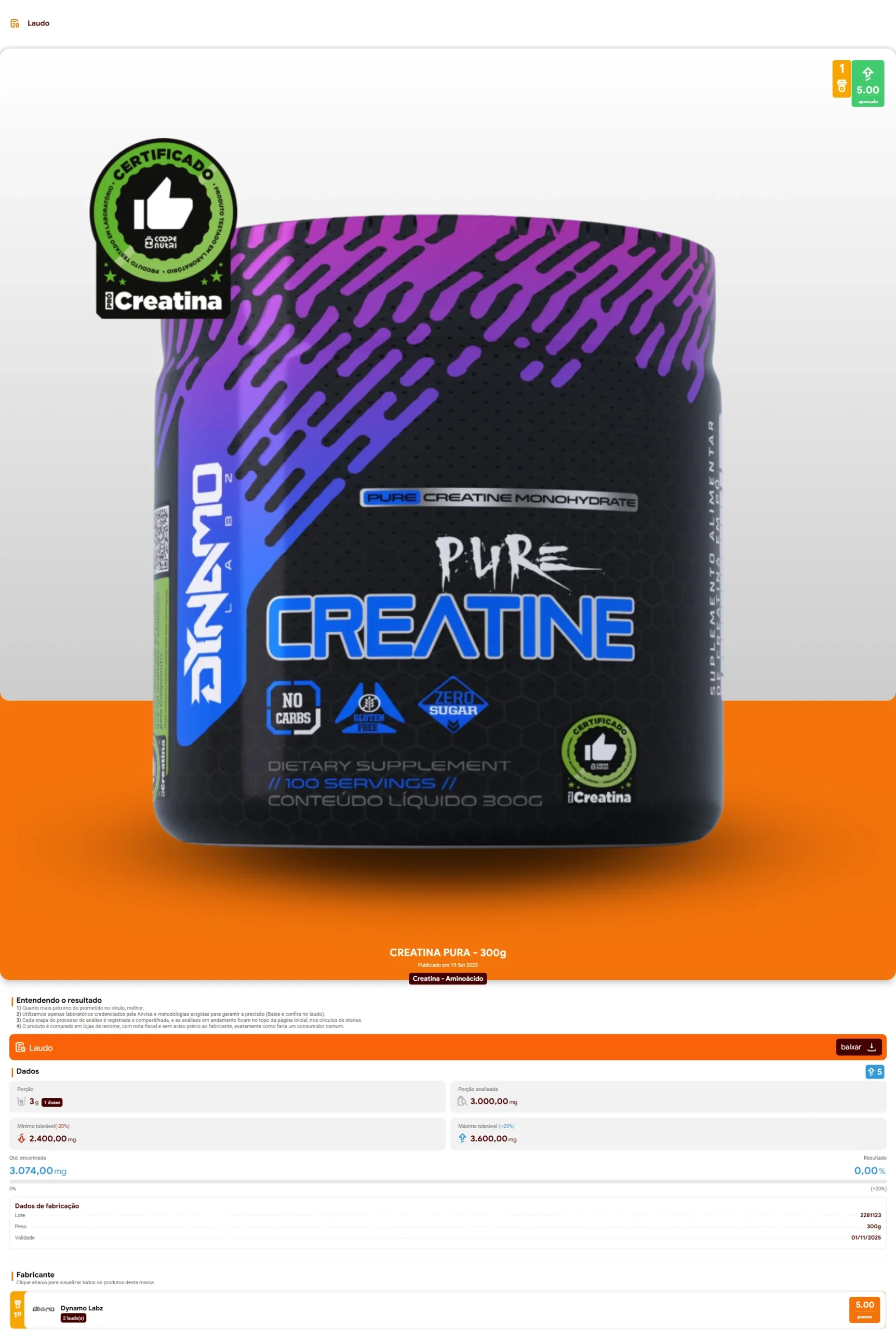 Dynamo Labz - Creatina Pure (2024)