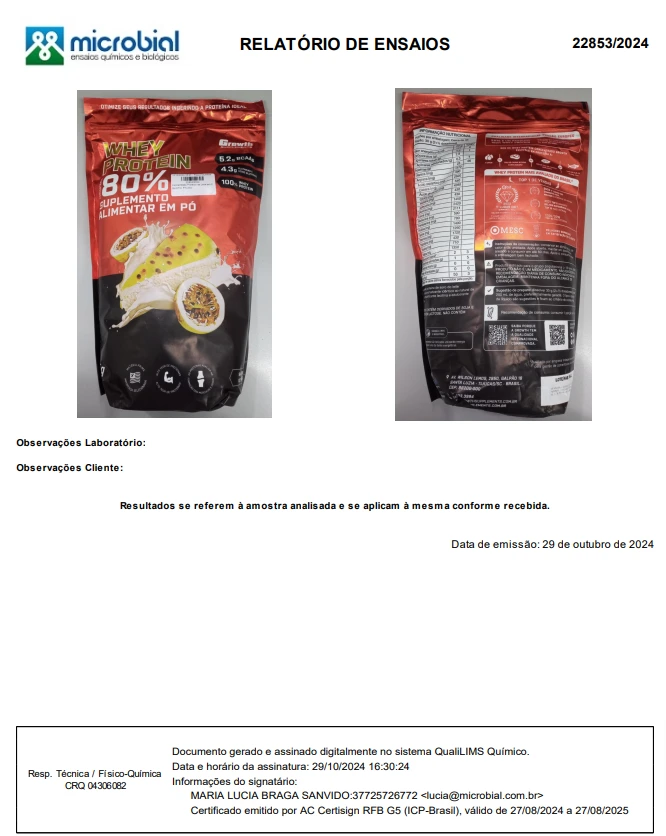 Growth Supplements - Whey Protein 80%  (2024)