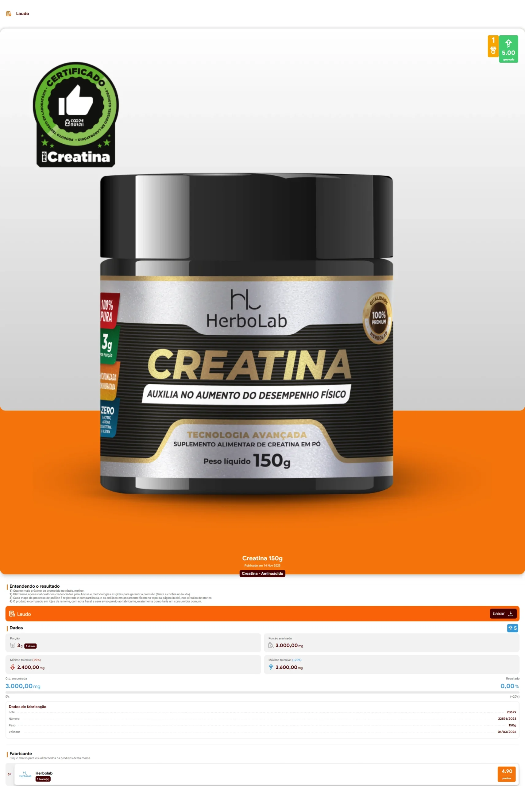 HerboLab - Creatina (2024)