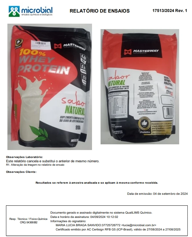MasterWay - Whey Protein 100% (2024)