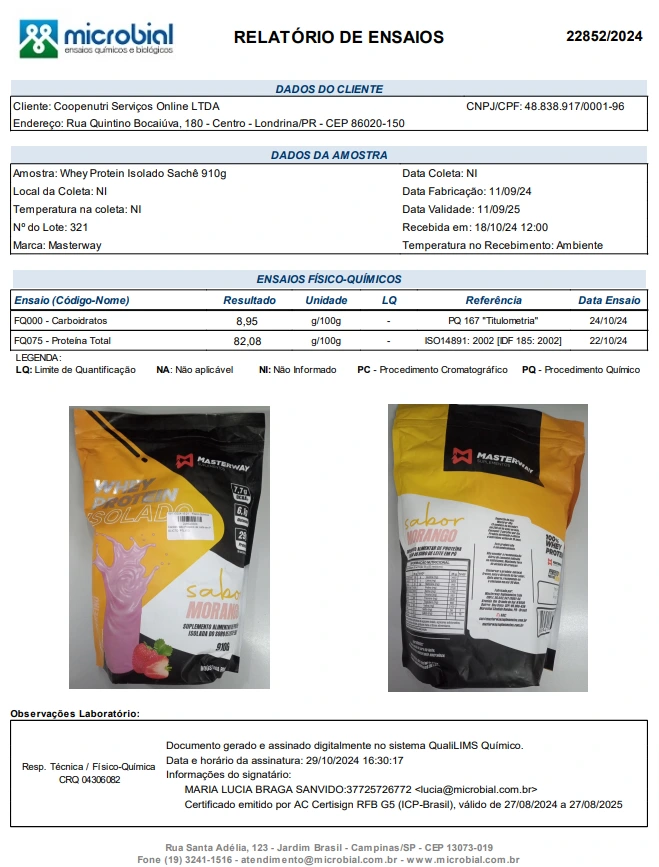 MasterWay - Whey Protein Isolado (2024)