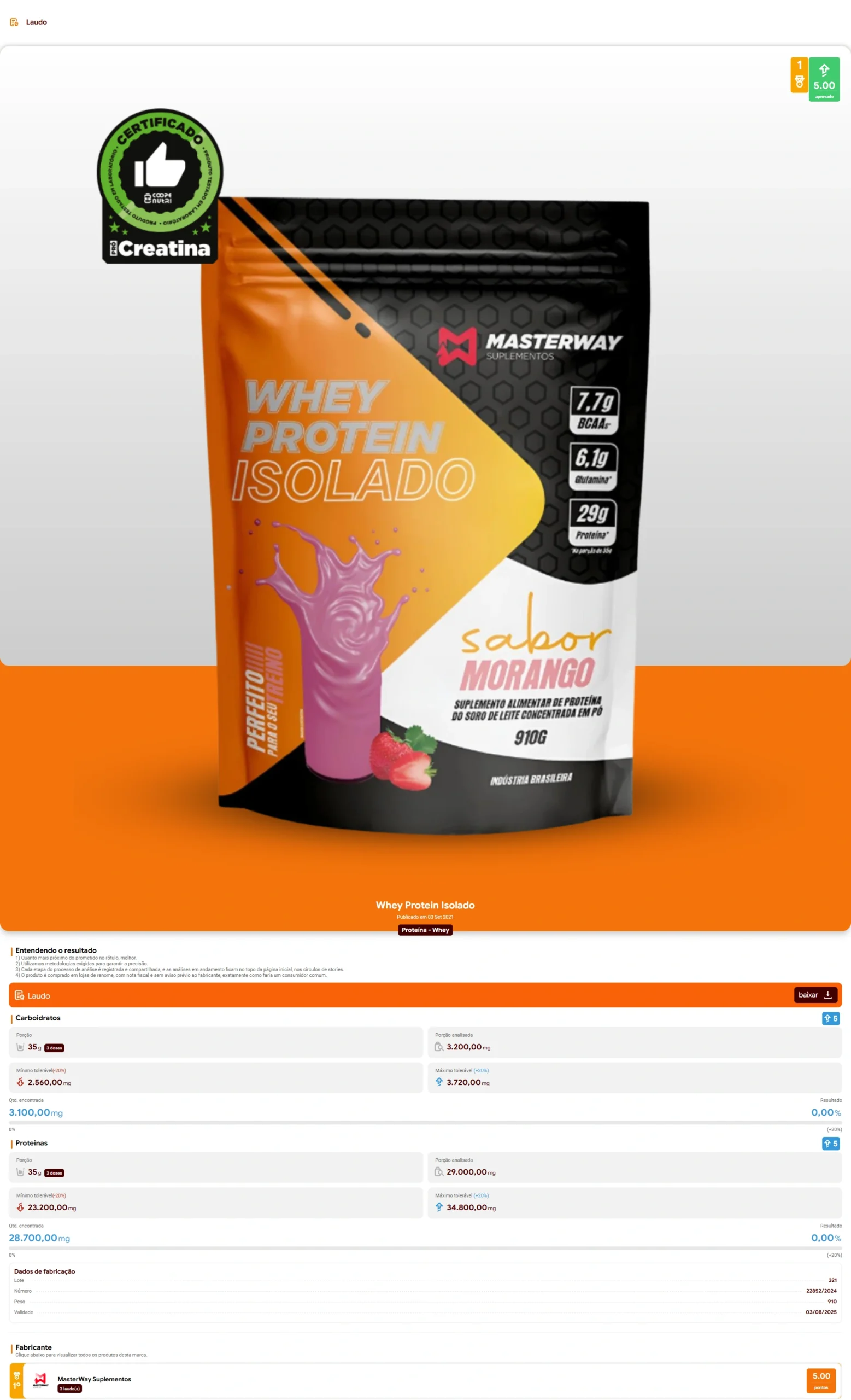 MasterWay - Whey Protein Isolado (2024)