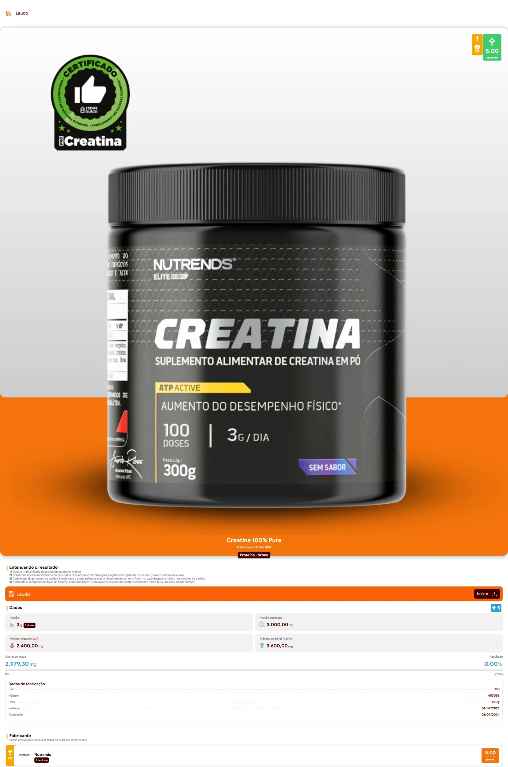 Nutrends - Creatina (2024)