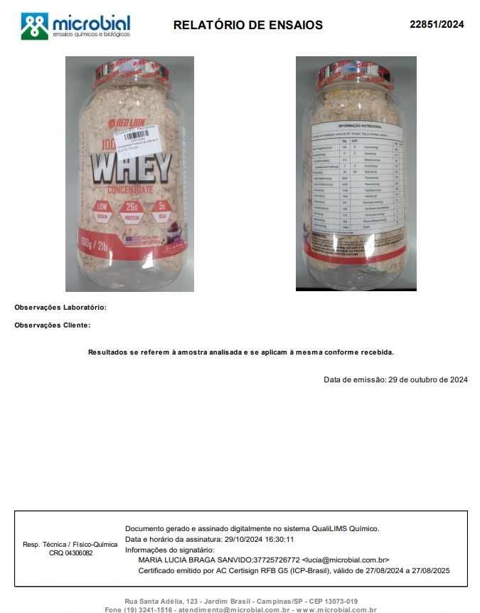 Red Lion - Whey Protein Concentrado (2024)