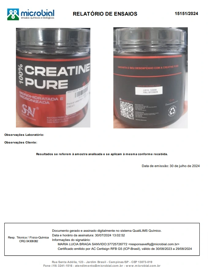 Shape Nutrition - Creatina Monohidratada (2024)